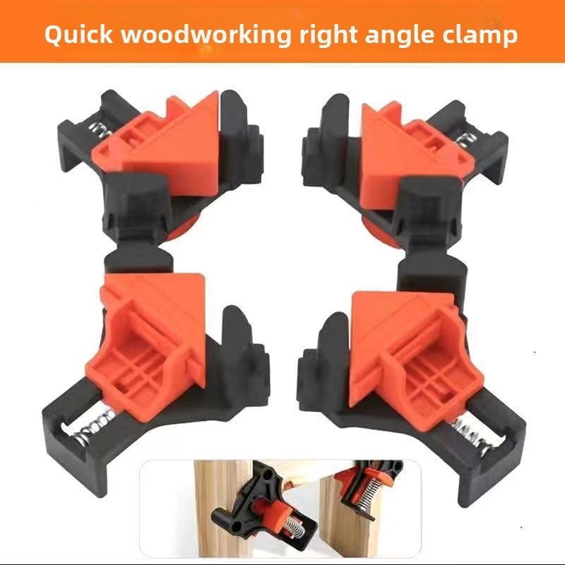 Woodworking Right Angle Clamp - 2/4 PIÈCES Pince d'angle réglable pour