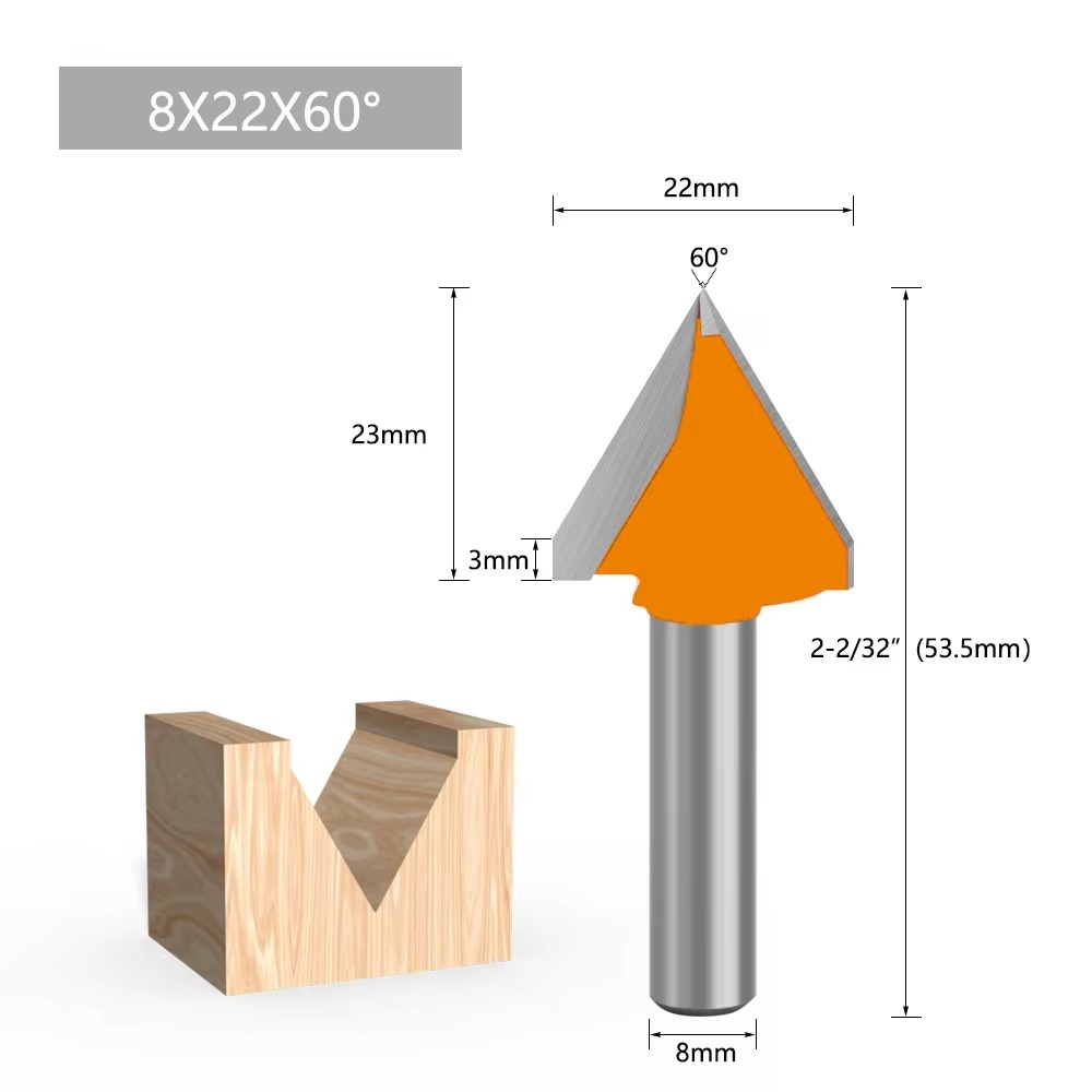 1 pièce Fraise à queue de 8 mm - Woodworking Nc avis et prix