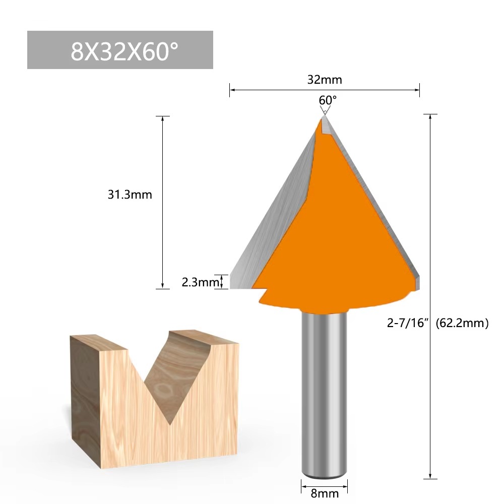 1 pièce Fraise à queue de 8 mm - Woodworking Nc avis et prix