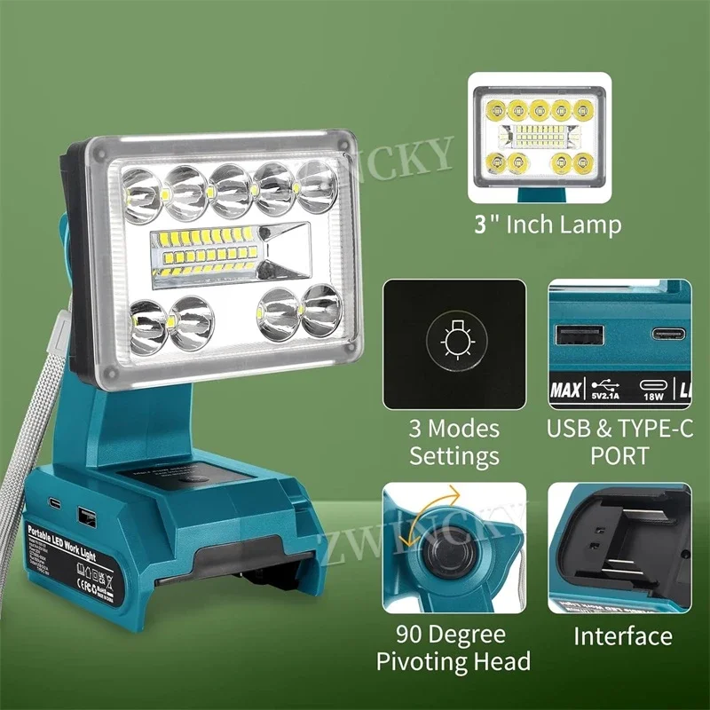 Lampe de travail sans fil à LE - Black+Decker Tool Cordless avis et prix