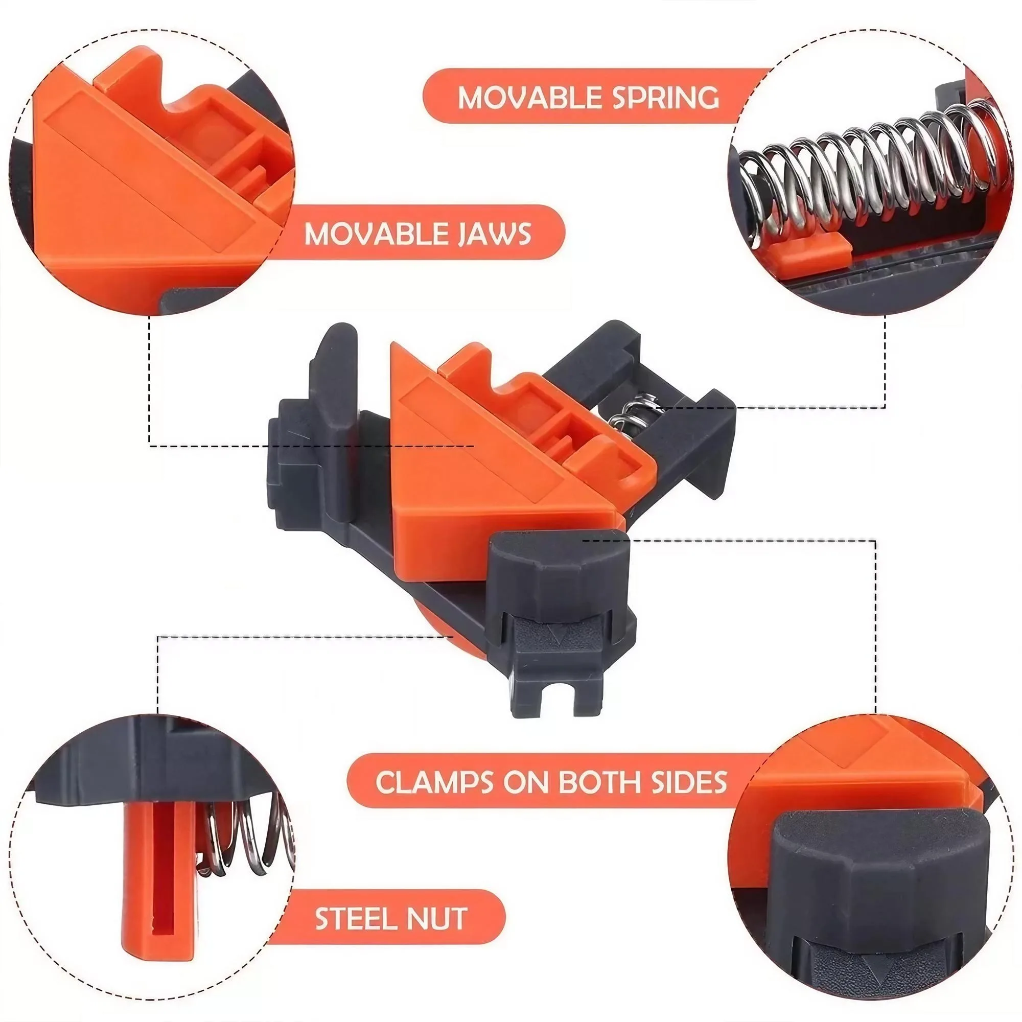 Kit de pinces d'angle à 90 deg - Woodworking Right Angle Clamp avis et prix