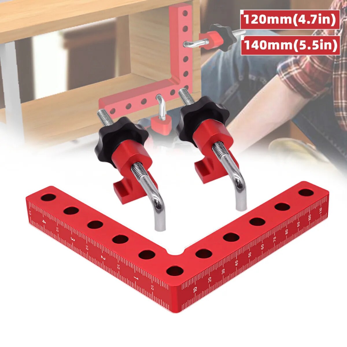 1 jeu de pinces à Angle droit  - Woodworking Right Angle Clamp avis et prix