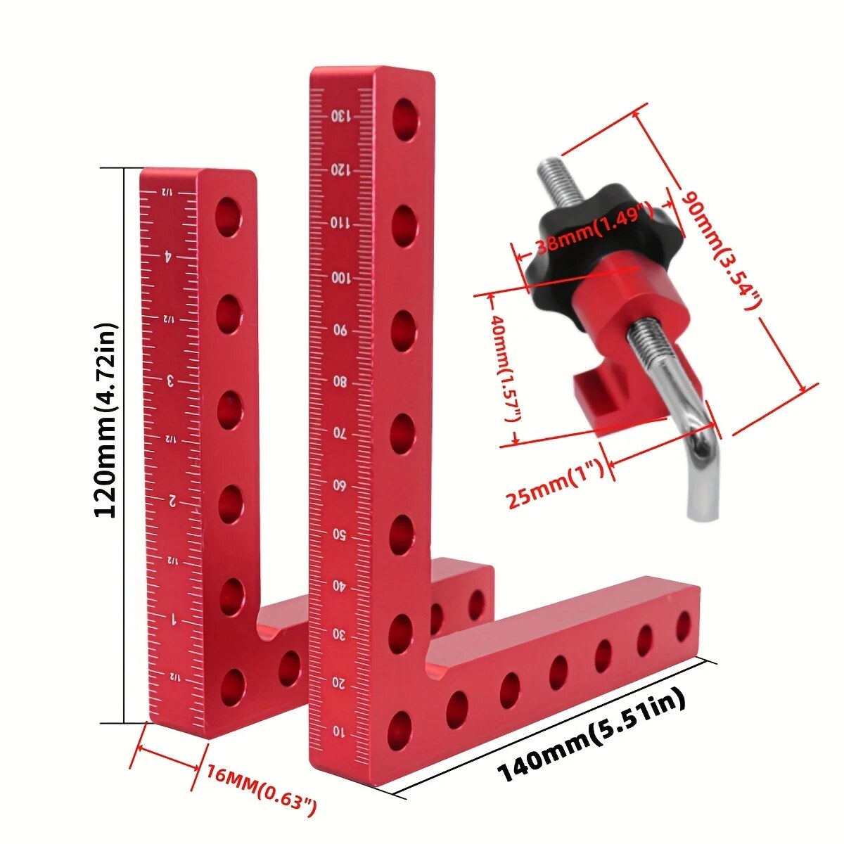 1 jeu de pinces à Angle droit  - Woodworking Right Angle Clamp avis et prix