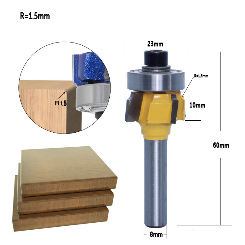 CHWJW 1 PC 8mm tige haute qual - Woodworking Edge Corner Planer avis et prix