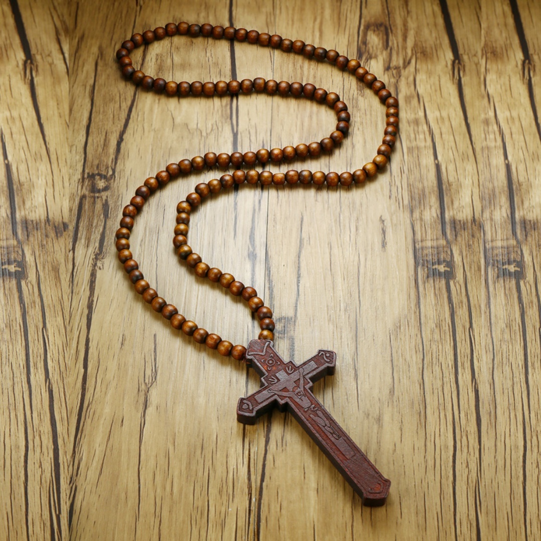 Grand collier chapelet en bois - Woodworking Nc avis et prix