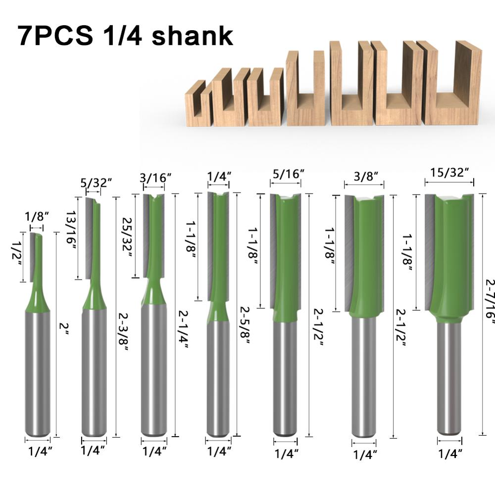 1-7 pièces 6mm 1/4 pouces tige - Woodworking Nc avis et prix